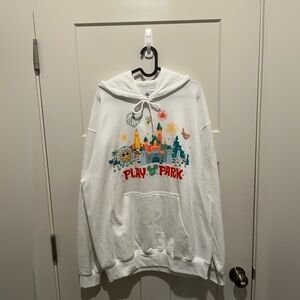 Disney White Hoodie with Colorful Accents
